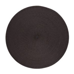 DKKESERVIETTE RUND D38 CM  MRKBRUN 