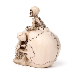 KRANIEFIGUR MED SKELETTER � H18 CM