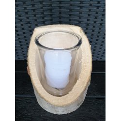 3 I 1 UDENDRS LYSESTAGE KOMBINATION LYS, GLAS OG TR  HVID