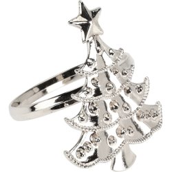 SERVIETRINGE JULETR  4 STK. SLV