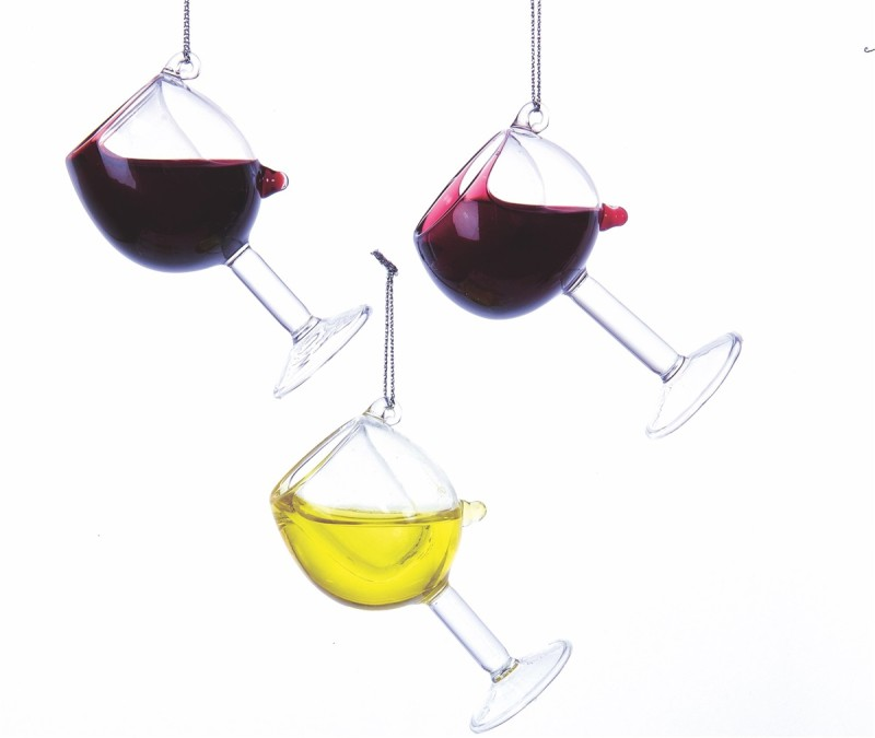 3 VINGLAS ORNAMENTER