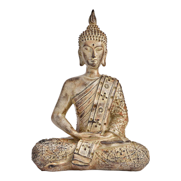 BUDDHA PYNTEFIGUR H28 CM � GR�
