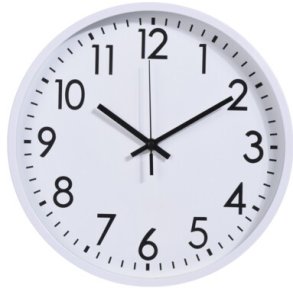 ELEGANT VGUR 30 CM  HVID MED SORTE TAL