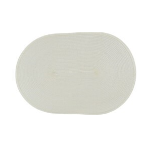 DKKESERVIETTE OVAL 44 X 29 CM - CREME