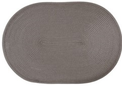 DKKESERVIETTE OVAL 44 X 29 CM - TAUPE