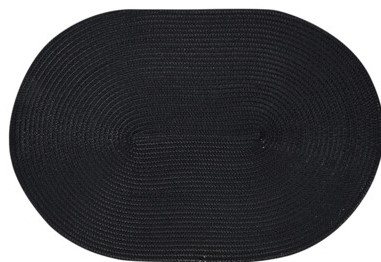 DKKESERVIETTE OVAL 44 X 29 CM  SORT 