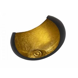 FYRFADSSTAGE M�NE H21 CM � MAT SORT OG FORGYLDT