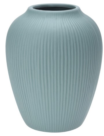 KERAMISK VASE H17,8 CM  LYSEGRN 