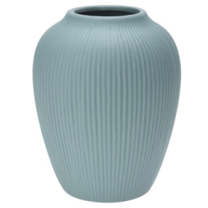 KERAMISK VASE H17,8 CM  LYSEGRN 