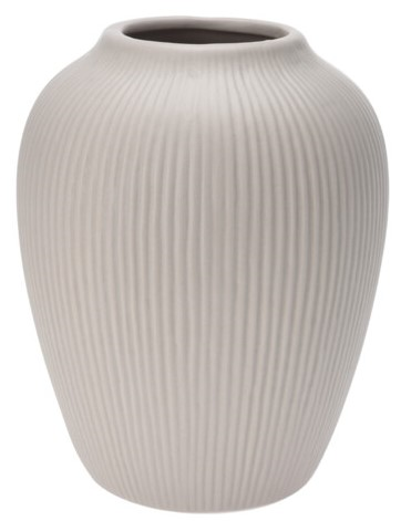 KERAMISK VASE H17,8 CM  SAND 