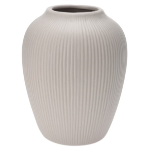 KERAMISK VASE H17,8 CM  SAND 