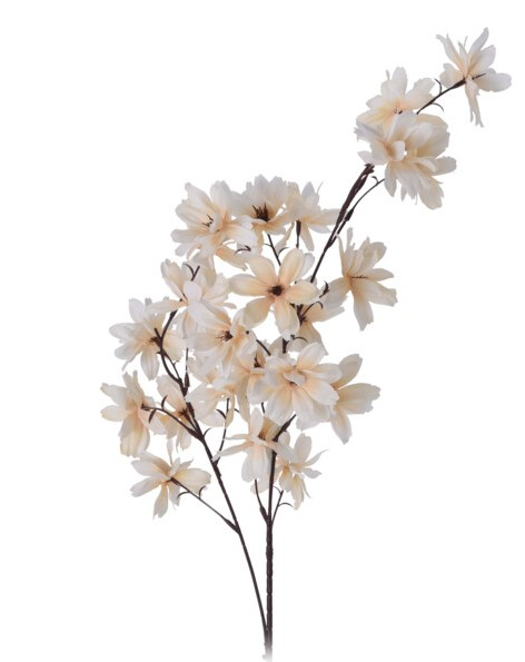 KUNSTIG BLOMSTERGREEN H98 CM  HVID OG ROSA 