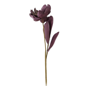 KUNSTIG BLOMSTERGREEN H76 CM  AUBERGINE 