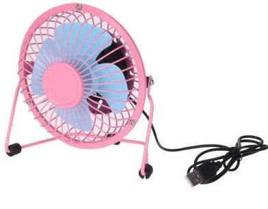 VENTILATOR MED USB STIK  PINK / BL