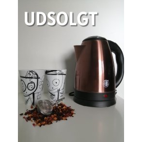 HERZBERG HG-5011 ELKEDEL 1,8L1500W I RUSTFRIT ST�L � KOBBER