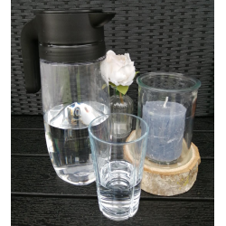 3 I 1 ELEGANT HJ LYSESTAGE KOMBINATION LYS, GLAS OG TR  BL