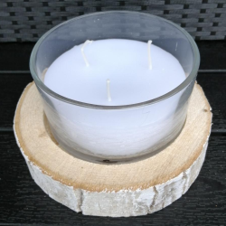 3 I 1 ELEGANT LYSESTAGE KOMBINATION LYS, GLAS OG TR  HVID